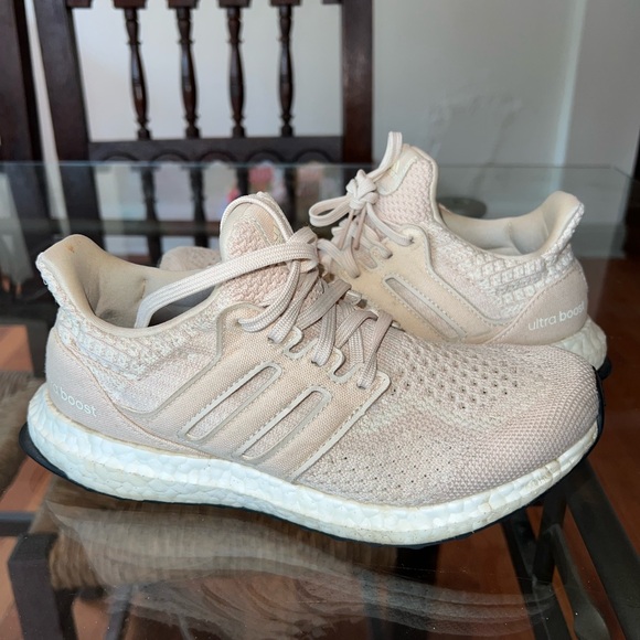 Adidas Women's Ultra Boost Cream Athletic Shoes - Picture 1 of 4
